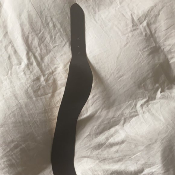 Wide Brown Leather Belt - Medium - Picture 4 of 5